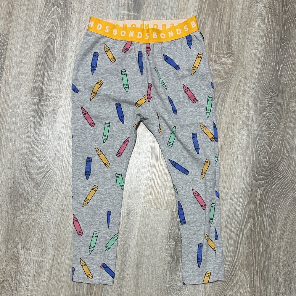 Bonds Kids Multicolor Crayon Print Leggings 7